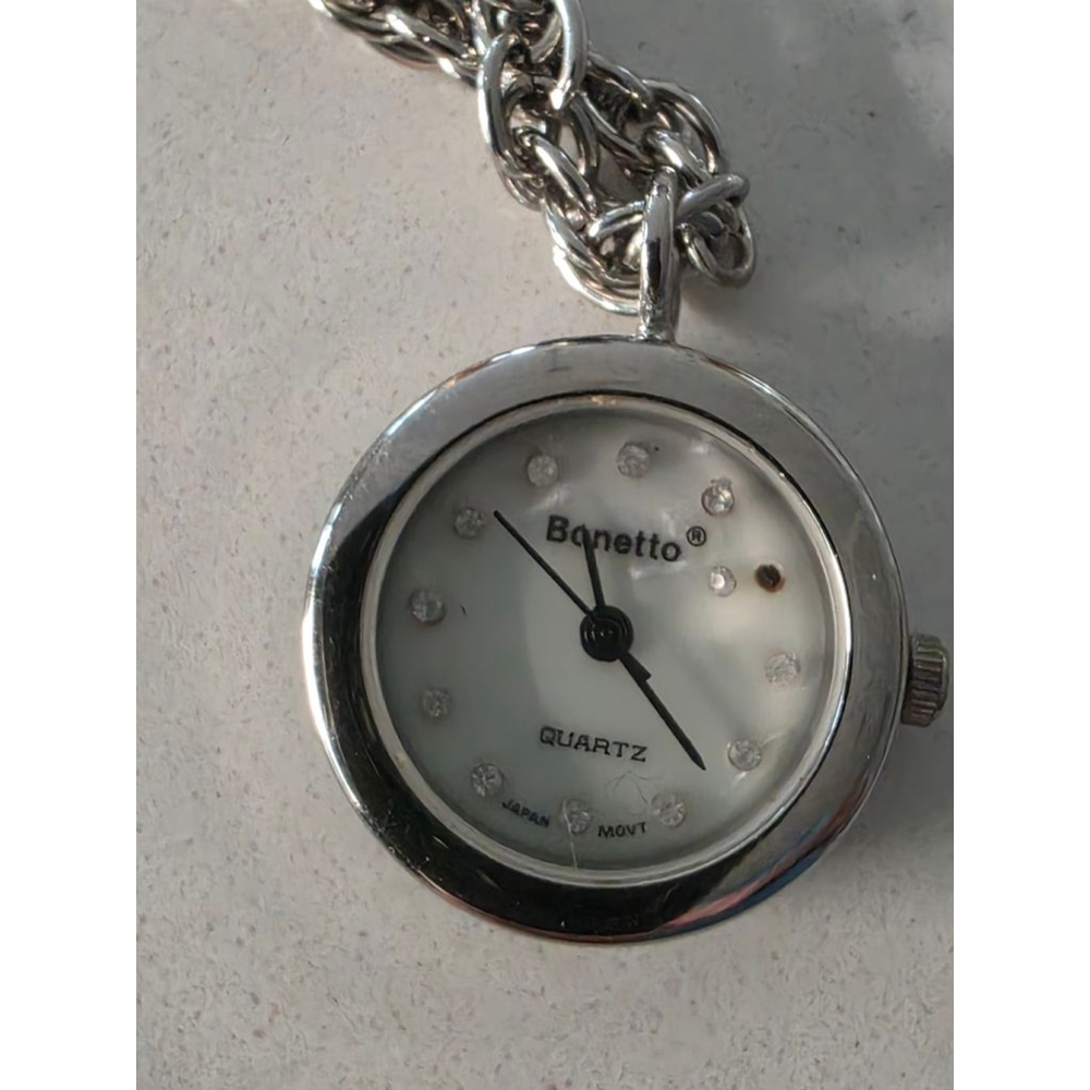 Women's Bonetto Quartz Silver Chain Watch One Size